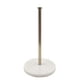 thumbnail image 1 of For 7 'heavy marble -based white marble paper towel holder for bench, kitchen, bathroom, standard or jumbo -sized roll paper (brushed gold), 1 of 5