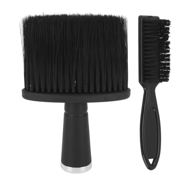 Cepillo para barrer el cabello con cerdas de nailon suaves y mango ergonómico, cepillo de peluquería para barba, cuello y rostro
