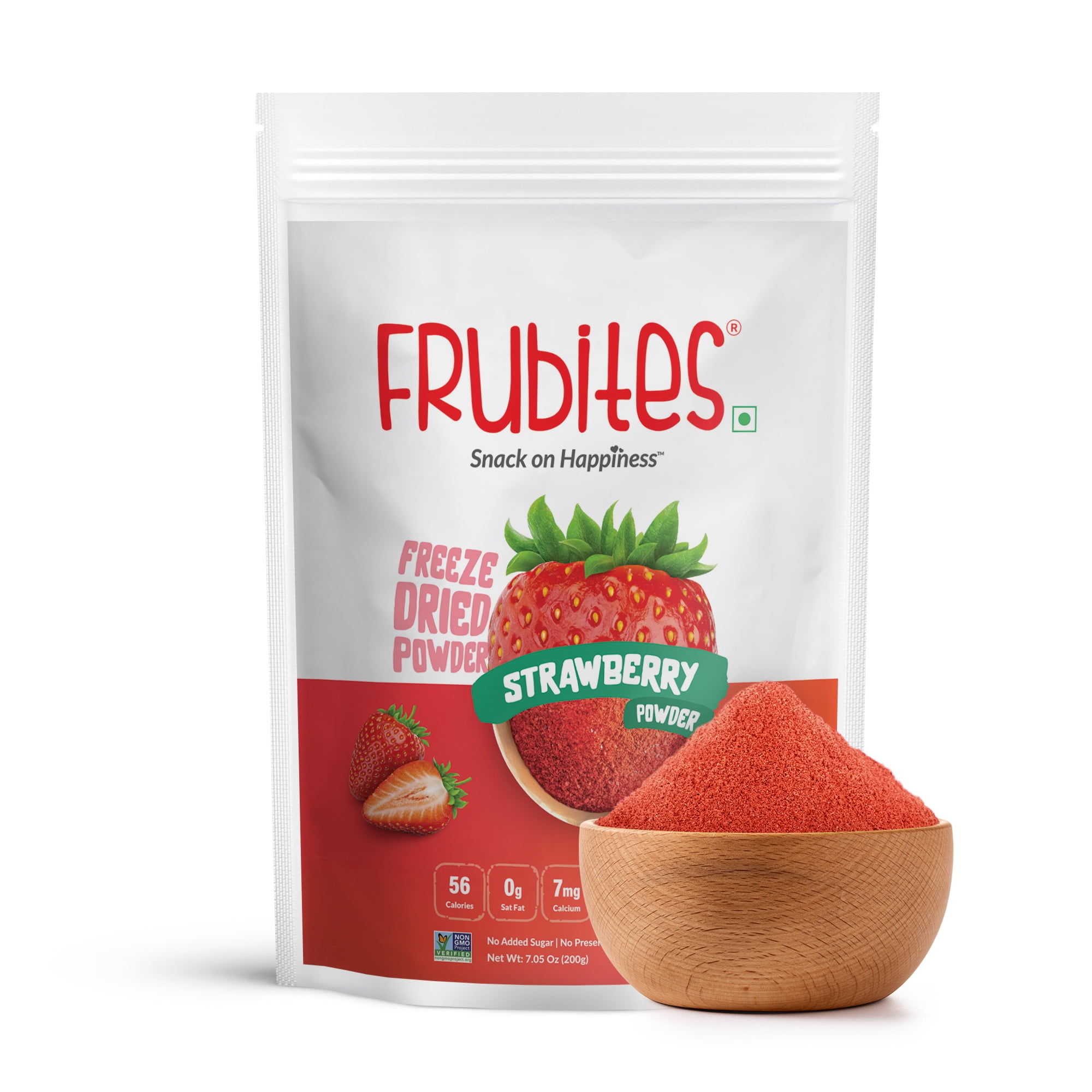 Frubites freeze-dried Strawberry powder- Natural, Gluten Free, Vegan-friendly fruit powder. Best for baking, smoothies, milkshakes, and cooking. Non-GMO, Tasty, and healthy fruit powder.(7.05 Oz)