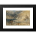 thumbnail image 2 of Joseph Mallord William Turner 24x17 Black Modern Framed Museum Art Print Titled - Long Ship's Lighthouse, Land's End (About 1834-1835), 2 of 5