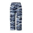 thumbnail image 5 of Simua Cargo Capris for Women Camouflage Elastic Waist Casual Beach Cropped Pants with Pockets, 5 of 7