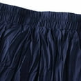 thumbnail image 4 of Cavosen Womens Summer Skirts Mid Length Calf Length Skirts Pleated Summer Skirts High Elastic Waist Plain Pencil Skirts Flowy Slimming Dress Athletic Beachwear Resortwear Blue, 4 of 6