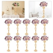 Miumaeov Vases for Centerpieces 10 Pcs Vases Wedding Centerpieces for Tables Versatile Metal Flower Arrangement for Wedding Party Dinner Centerpiece Decor Home Decor