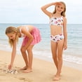 thumbnail image 6 of Lanbubble Girls 3 Piece Swimsuit Tankini Set Bathing Suit Bikini Beach Swimear with Skirt 5-6 Years, 6 of 10