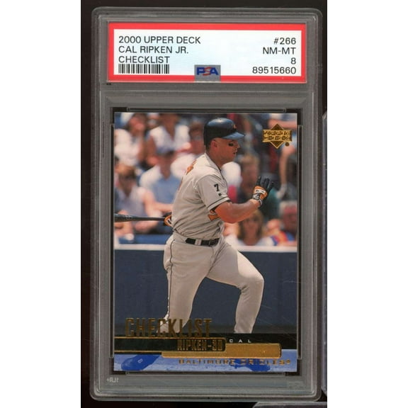 Cal Ripken Jr. Card 2000 Upper Deck #266 PSA 8