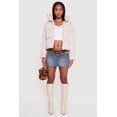 thumbnail image 3 of Women's Almost Famous Mock Neck Zip Front Puffer Jacket, 3 of 5