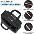 thumbnail image 4 of Men's 15.6-17.3 Inch Laptop Bag Multi-Compartment Messenger Briefcase with Adjustable Shoulder Strap, 4 of 6