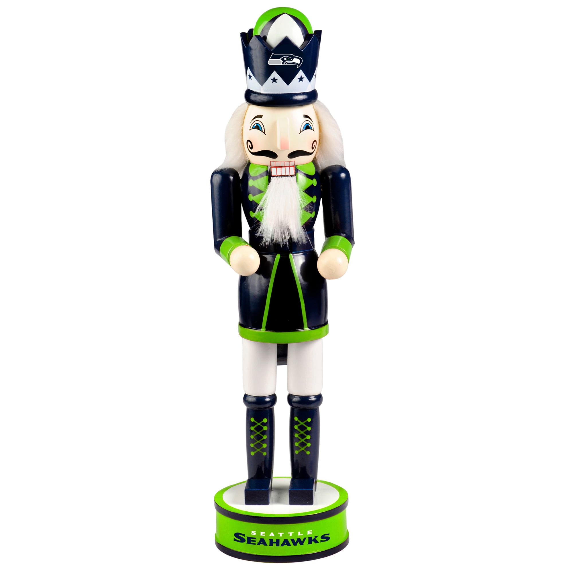Forever Collectibles Holiday Nutcracker V2, Seattle Seahawks