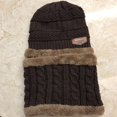 thumbnail image 4 of Niños Bebé Grueso Cálido Mantenimiento Invierno Cálido Sombrero Bufanda Niño Chica Punto Gorro Pañuelo Pecho 1111Fourone PS6494, 4 of 7