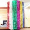 Feildoo 2Pcs Metallic Tinsel Foil Fringe Curtains, 3.3ft x 6.6ft Photo Booth Backdrop Streamer Curtain, Photo Booth Props,Ideal for Bachelorette,Birthday,Christmas,New Year Party Decorations - Blue