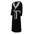thumbnail image 3 of Intimates Men's Winter Plush Lengthened Shawl Bathrobe Home Clothes Long Sleeved Robe Coat XL, 3 of 5