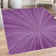 thumbnail image 1 of Abstract Art Decorative Rug, Vortex Design with Fireworks Celebration Inspired Concentric Stripes, Quality Carpet for Bedroom Dorm and Living Room, 6 Sizes, Violet Lilac, by Ambesonne, 1 of 4