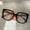 black-leopard, variant on Oversized Square Eyeglasses Frames 2024 New in Brand Design Spectacles Ins Trendy Vintage Multicolor Rim Women Eyewear