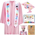 thumbnail image 4 of Kindergarten Graduation 2026 Cap And Gown Set Silk Finish Graduation Outfit With Tassel And Keepsake Gift Kit Commemorative Ceremony Attire Photo Props School Celebration Outfit For Graduation Memory, 4 of 5