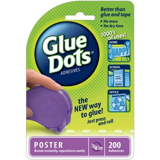 Glue Dots 2.75 in. x 3.625 in. Repositionable Double Sided Adhesive Sheets  (30-Sheets) 37010 - The Home Depot