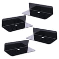 thumbnail image 1 of Estante flotante de acrílico autoadhesivo extraíble para muñeca 2/3/4/5/6 piezas 4 piezas negro Zulema Estantes de pared flotante de acrílico, 1 of 7