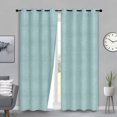 thumbnail image 1 of Safdie & Co. Rideau Tissé Obscurissant 54X84L Aqua Brique, 1 of 2