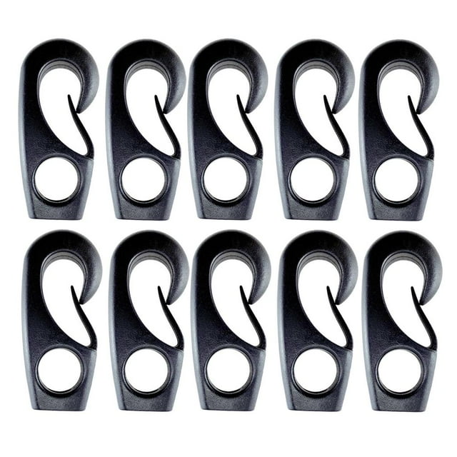 elástico de duradero negro 10pcs de choque para shamjiam gancho elástico de nylon