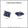 thumbnail image 5 of Madison Park Marfa 3 Piece King/Cal King Pintuck Duvet Cover Set Navy, 5 of 6