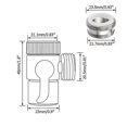 thumbnail image 4 of Adaptador de grifo de interruptor, divisor de fregadero de cocina, válvula desviadora, Conector de grifo de agua para inodoro, bidé, ducha, accesorios de Kichen Feliz Sencillez, 4 of 5