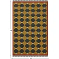 thumbnail image 3 of Large Wool Jute Area Rug 7x10 Kilim Rug - Yellow Black Natural Wool Jute Hand, 3 of 5