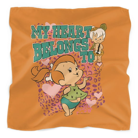 The Flintstones Pebbles My Heart Bandana (21 in x 21 in)