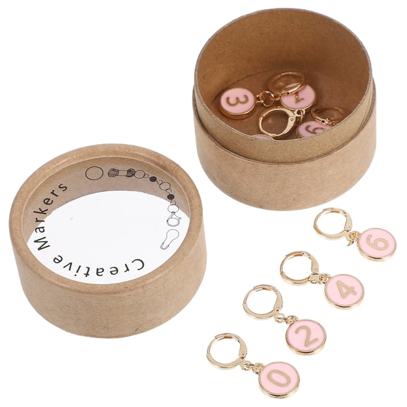 unbranded  Knitting Crochet Locking Stitch Markers Beginner Needles Pink