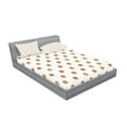 thumbnail image 2 of Ambesonne Cartoon Fitted Sheet & Pillow Sham Set, Pastel Colored Ladybugs, Full, Multicolor, 2 of 2