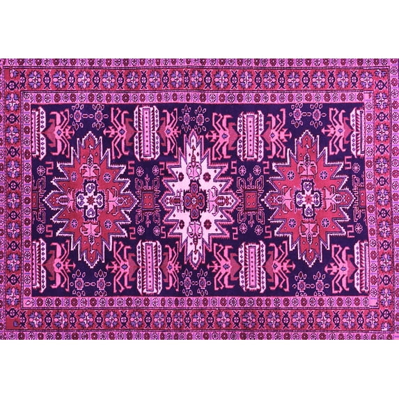 Ahgly Company Indoor Rectangle Persian Pink Traditional Area Rugs, 2' x 4'