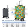 thumbnail image 4 of Disketp Pineapple Elastic Travel Luggage Cover Travel Suitcase Protective Cover For Trunk Case Apply To 18''-32'' Suitcase Cover-Large, 4 of 7