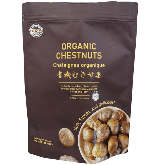Sachet de châtaignes grillées pelées Tokimi 1000g