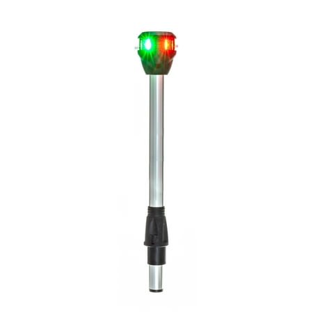 Attwood Marine LightArmor Bi-Color Straight with Task Light 3-Pin LED Navigation Pole