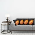thumbnail image 3 of Ambesonne Sports Throw Pillow Cover 4 Pack, Basketball Shoot Art, 24", Orange Black, 3 of 7