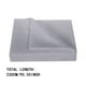 thumbnail image 3 of Hotel doble cepillado de microfibra Twin sábana plana y acogedora arruga se desvanecen mancha Sábana Superior Gris, 3 of 7