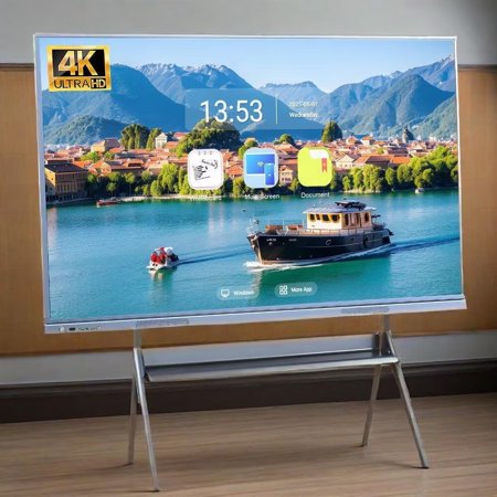 JYXCN Special Offer! Smart Board 55''- All-in-One Touch Screen Interactive Whiteboard, Dual System Boosts Productivity, Cloud Sharing Connects Teams Perfect for Education, Office & Presentations