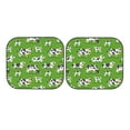 thumbnail image 7 of Xecao Cows With Calfs Green for Foldable Car Sun Shades (2-Pack) offer sun protection with an easy-fold design for convenient windshield shading., 7 of 7
