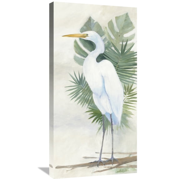 Global Gallery's Avery Tillmon 'Standing Egret II Crop' Stretched Canvas Wall Art