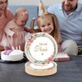 thumbnail image 4 of Antqov Flower Bride Party Theme Tableware Set Disposable Decorative Tableware Paper Set, Home Accessories, 4 of 4