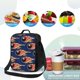 thumbnail image 4 of Fotbe Bowling Ball And Flame Lonchera Bolsa de Almuerzo para Hombres y Mujeres, Lonchera de Gran Capacidad, Bolsa de Almuerzo Reutilizable, Bolsa Térmica Aislante, 4 of 7