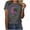 Dark Gray, variant on Womens Tops Dressy Casual Short Sleeve Zipper Short Sleeve Shirts for Women Black Try Before You Buy