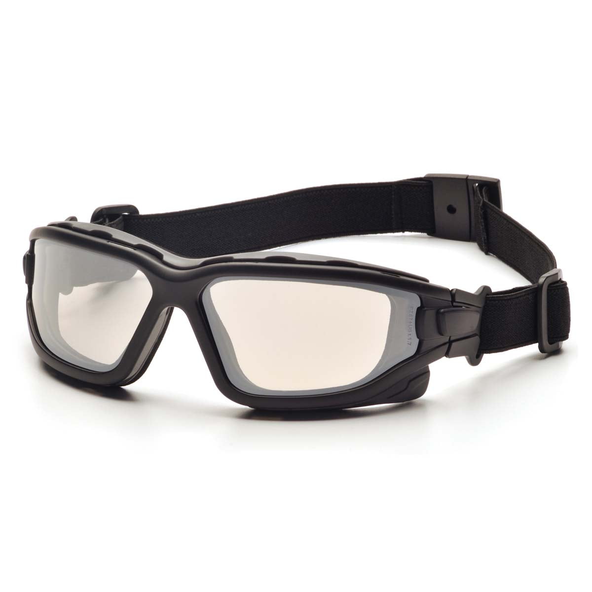 Black Strap-Temples/Indoor/Outdoor Mirror Anti-Fog Lens