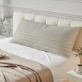 thumbnail image 4 of Grey Striped Throw Pillow Covers, Vintage Stripes Ombre Soft Breathable Pillow Cases with Invisible Zipper for Sleeping, Long Body Pillowcases for Couch Bed Sofa Chair 20x54 Inches, 4 of 9