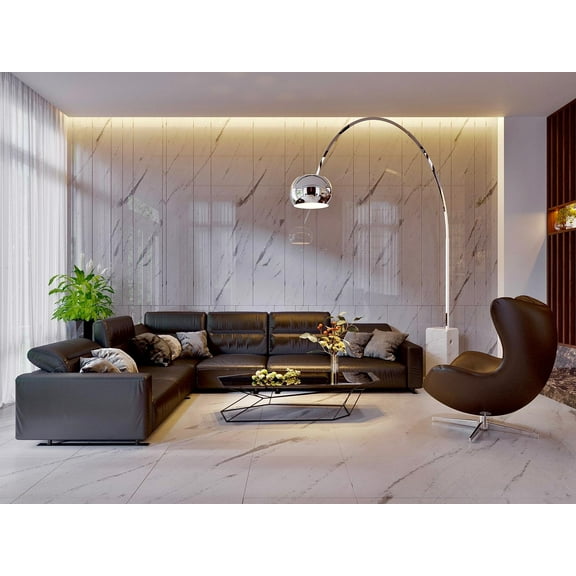 Bianco Sivec Natural Stone Honed Marble Tile for Wall and Floor by FIMAR STONE - 12"x12" 10 Tiles (10 sq.ft.) per pack