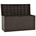 thumbnail image 3 of vidaXL Coffre de Rangement de Jardin Brun 116x44x55 cm, 3 of 5