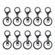 thumbnail image 4 of Toystoory 10pcs / set Llaveros Langosta - Llaveros seguros y elegantes para todos los días El precio es bajo Metal Swimming black Type2 NO2, 4 of 6