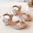 thumbnail image 4 of Zanarzt Little Girl Dress Shoes Big Kids Girl Open Toe Dress Shoes Party Wedding Shoes Pink,US 13.5, 4 of 5