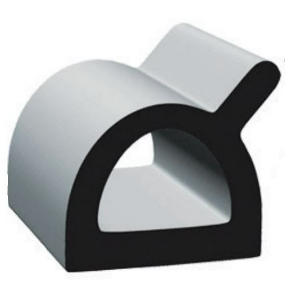 Clean Seal Slide Out Seal 5036H2-50 D-Type; Black; EPDM Ethylene Propylene Diene Monomer; With Acrylic Based Adhesive