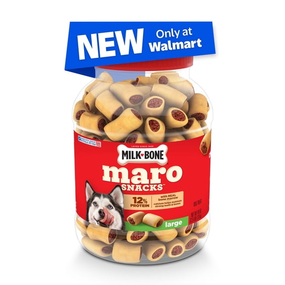 Milk Bone MaroSnacks Large Dog Treats with Real Bone Marrow, 40 ozs