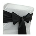 thumbnail image 4 of Darling Souvenir Pack Of 10 Satin Chair Sashes Bow Sash For Wedding & Events Supplies Party Decoration Chair Cover Sash - Colors Available, 4 of 6