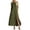 *Army Green, variant on Women's Sleeveless Cotton-Linen Maxi Dress,Button Decor Split Side Flowy Dress For Women,Ladies Summer Party Going Out Shirt Dress with Pockets,Pink,S-2XL